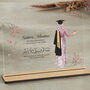 Personalised Muslim Graduation Gift With Pink Flowers, thumbnail 2 of 9