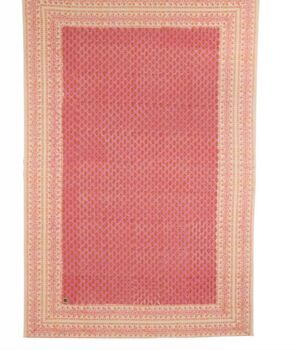 Pink Leaf Single Cotton Throw, 2 of 3
