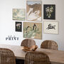 Neutral Gallery Wall Art Set With Vintage Art Prints, thumbnail 2 of 11