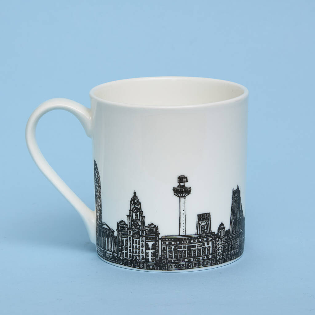 Liverpool Skyline Mug By Cecily Vessey | notonthehighstreet.com