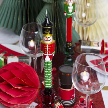 Nutcracker Christmas Candle Centrepieces: Pack Of Two, 2 of 5