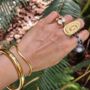 Chunky Gold Bangle, thumbnail 8 of 10