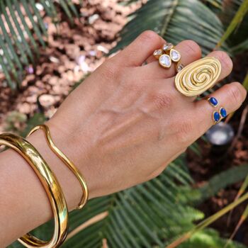 Chunky Gold Bangle, 8 of 10