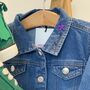 Chosen Embroidered Collar Toddler Denim Jacket, thumbnail 2 of 4