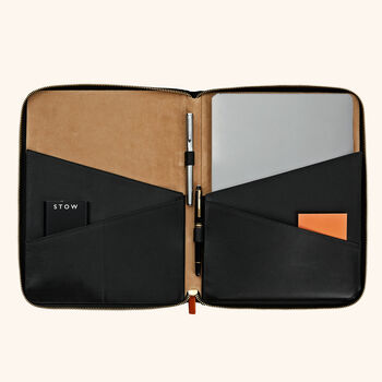 Personalised 13' Luxury Leather Laptop Case, 5 of 5