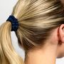Silver Cloud Satin+ Skinny Hair Scrunchie Santorini Five Pack, thumbnail 5 of 6