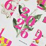 Personalised Birth Flower Date Print, thumbnail 7 of 7