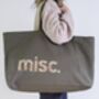 Personalised Oversized Tote Bag. Custom Text, thumbnail 9 of 9