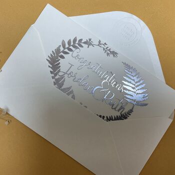 Personalised Lasercut Wedding Card, 8 of 10