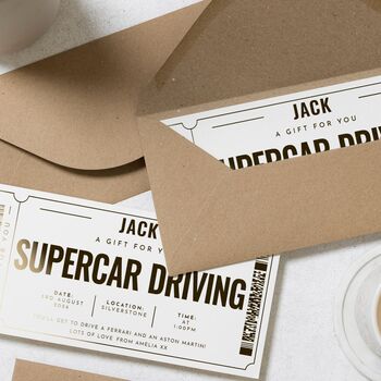 Personalised Supercar Driving Experience Gift Voucher, 9 of 9