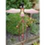 Toucan Top Hat Garden Wind Spinner One.37m Rusty Metal, thumbnail 2 of 4