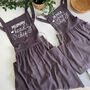 Personalised Mum And Daughter Matching Linen Apron, thumbnail 4 of 6