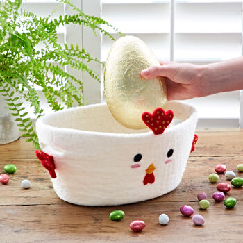 Felt Chicken Storage Basket, 2 of 2