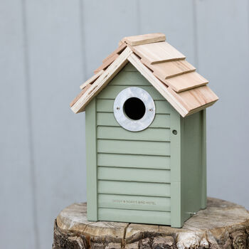 Personalised Wooden Garden Bird Nest Box, 3 of 11