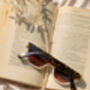 Cream Thick Diamond Frame Sunglasses, thumbnail 3 of 9