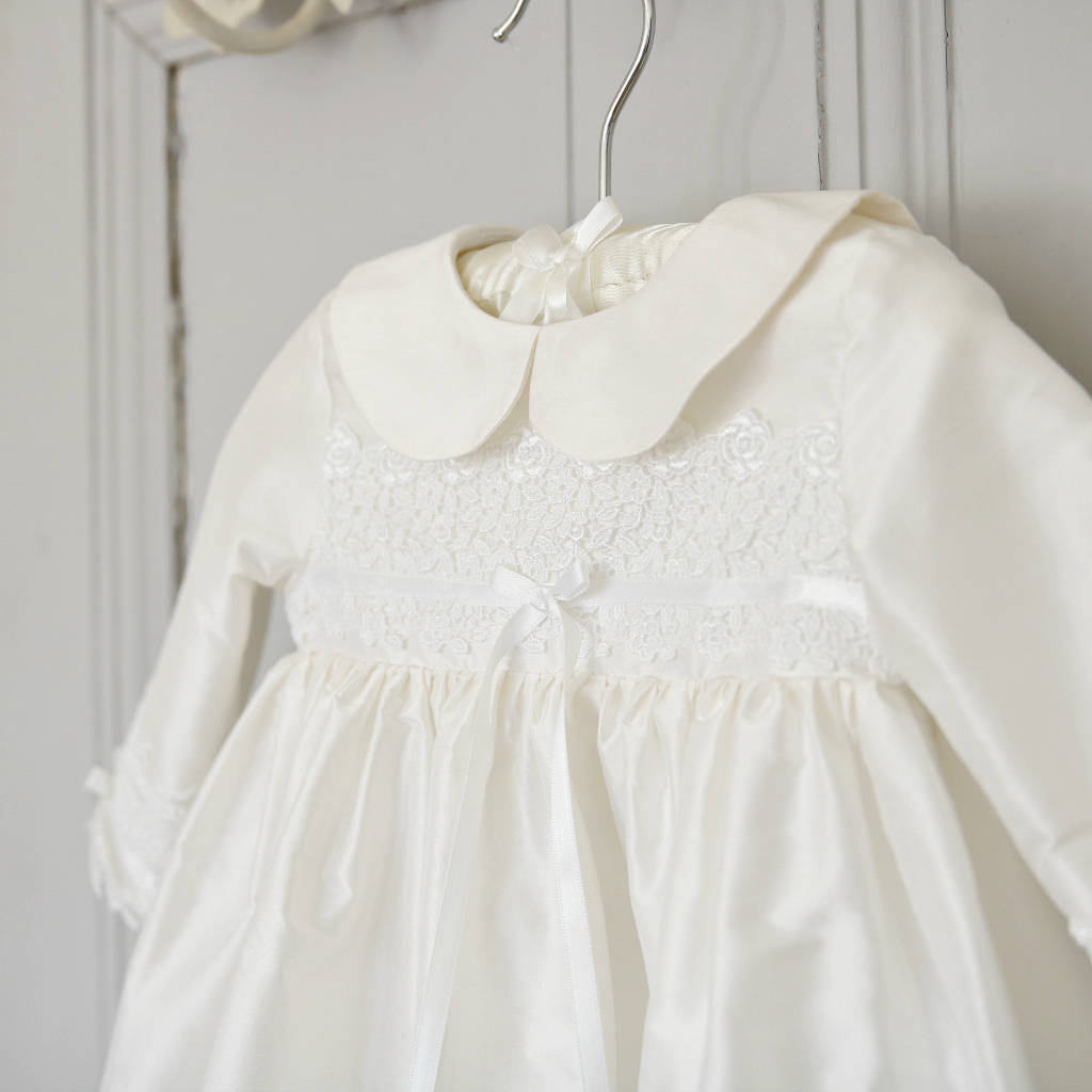 Long Sleeved Christening Gown Isla, 1 of 12