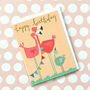 Happy Birthday Flamingo Mini Card, thumbnail 4 of 5