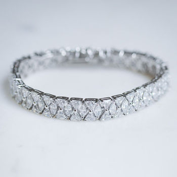 Art Deco Vintage Style Crystal Bracelet, 6 of 6