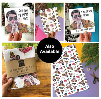 Top Gun Inspired Christmas Card – Tom Cruise Maverick Collage – Funny 80s Movie Nostalgia Greeting, 4 of 4