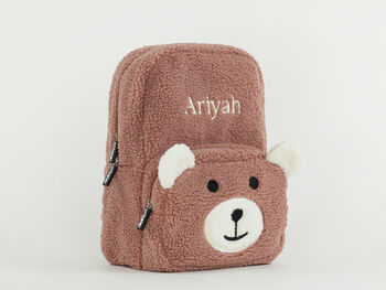 Personalised Fluffy Teddy Kids Backpack, 5 of 12
