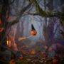 Handmade Felt Flying Pumpkin Halloween Decoration, thumbnail 7 of 7