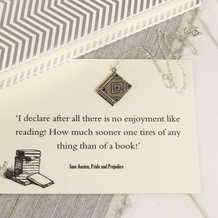 Pride And Prejudice Book Lover Necklace By Literary Emporium Notonthehighstreet Com