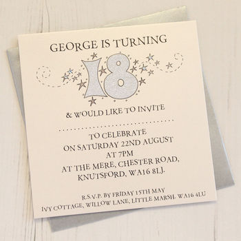 Personalised Pack Of Age Party Invitations, 2 of 10