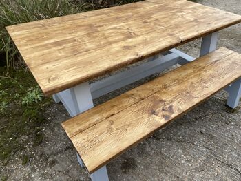 Reclaimed Timber Dining Room Table, 7 of 12