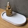 Oval Coaster Display Tray | Concrete Jesmonite, thumbnail 4 of 9