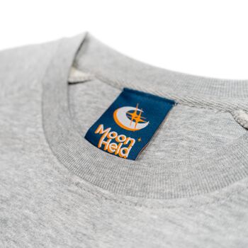 Morning Sun Embroidered Sweatshirt Marl Grey, 5 of 6