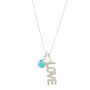 Love Rocks Sterling Silver / Gold Plated Birthstone Necklace, thumbnail 4 of 9