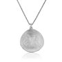 Silver Round Byzantine Pendant Necklace, thumbnail 2 of 4