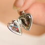Tiny Silver Heart Locket, thumbnail 1 of 11