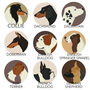 Personalised Fine Art Dog Print 50 Breeds Available, thumbnail 6 of 9