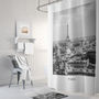 Black And White Paris Shower Curtain, thumbnail 1 of 4