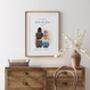 Personalised Auntie Hug Print – Gift From Niece, thumbnail 1 of 6