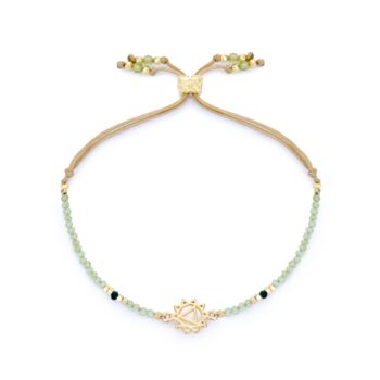 Peridot And Malachite Solar Plexus Chakra Bracelets And Necklaces, 2 of 6