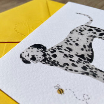 Dotty The Dalmatian Illustrated Blank Greeting Card, 6 of 10