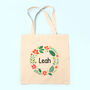 Personalised New Baby Linen Tote Bag, thumbnail 1 of 4