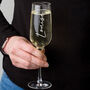 Personalised Engraved Champagne Flute Her 30th Birthday Gift, thumbnail 1 of 5