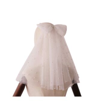 Pia Pearl And Bow Bride Veil, 2 of 2