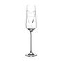 Personalised Hearts Champagne Flute With Crystals, thumbnail 4 of 5
