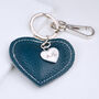 Personalised Leather Heart Keyring, thumbnail 4 of 8