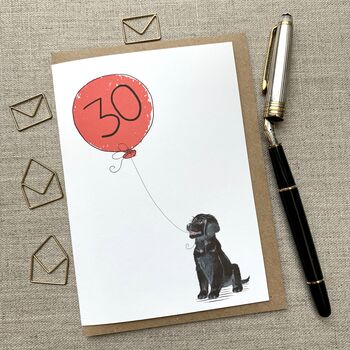 Personalised Labrador Puppy Birthday Card, 2 of 4