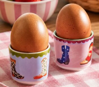 Cowboy Boot Egg Cups Set Of Two, 3 of 3
