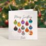 Taylor Swift Inspired Christmas Card Album Baubles, thumbnail 1 of 3