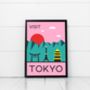 'Visit Tokyo' Vintage Inspired Travel Art Print, thumbnail 2 of 2