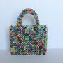 Boxy Multicoloured Beaded Bag, thumbnail 3 of 8