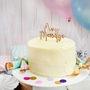 Personalised 'Any Message' Wooden Cake Topper, thumbnail 1 of 3