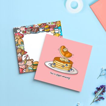 Pancakes Card | Cute Greeting Cards, 3 of 4